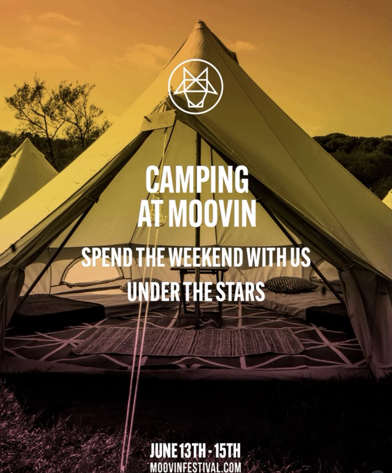 Moovin Festival — Camping at Moovin tents